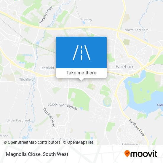 Magnolia Close map