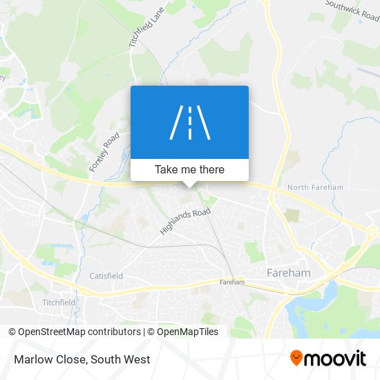 Marlow Close map