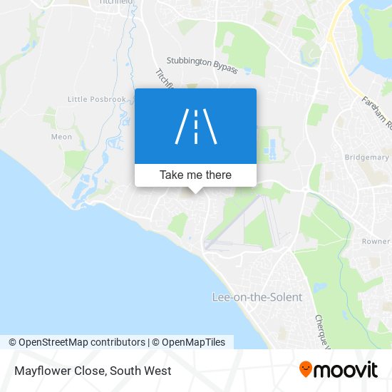 Mayflower Close map