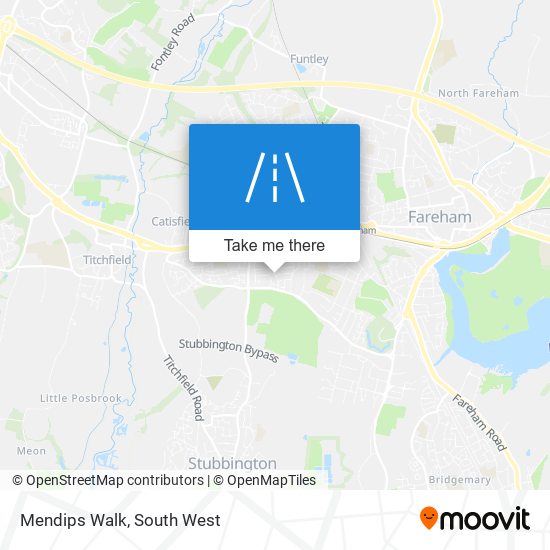 Mendips Walk map