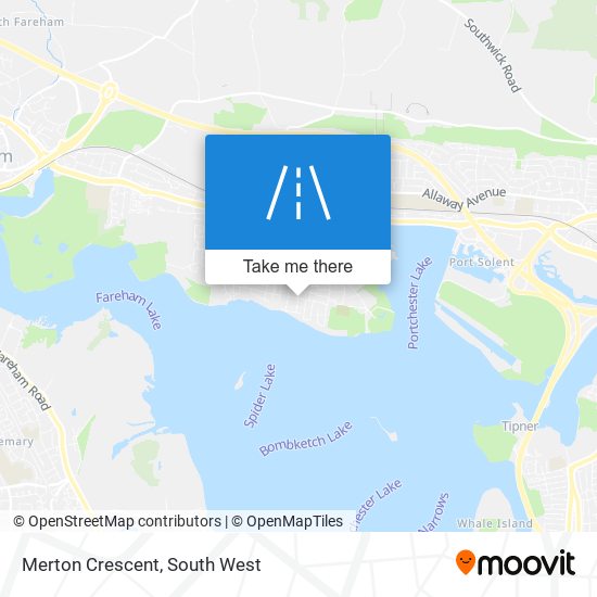 Merton Crescent map