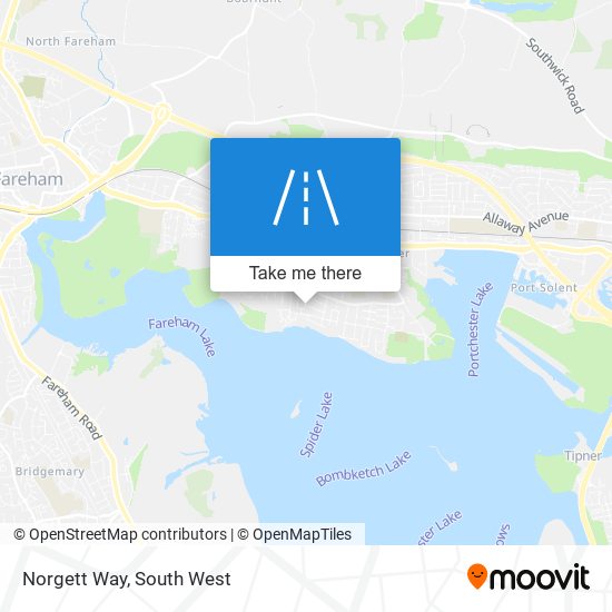 Norgett Way map