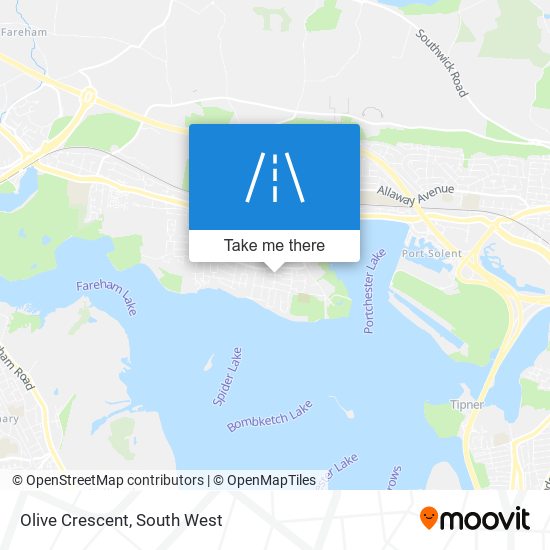 Olive Crescent map