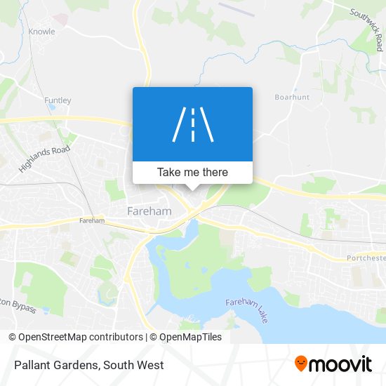 Pallant Gardens map