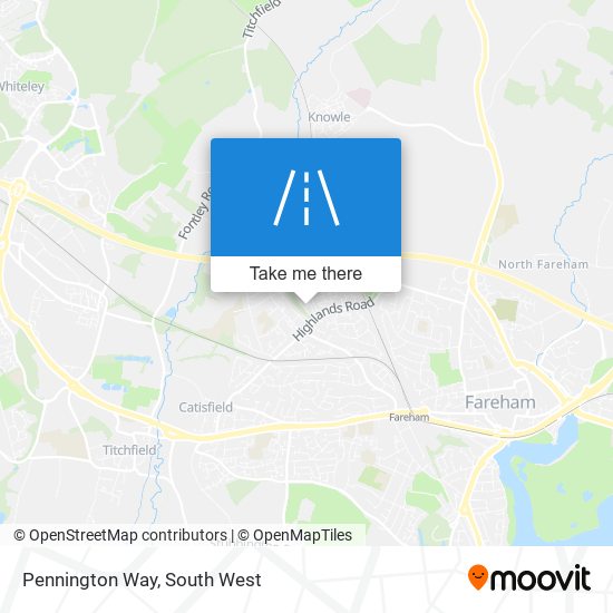Pennington Way map