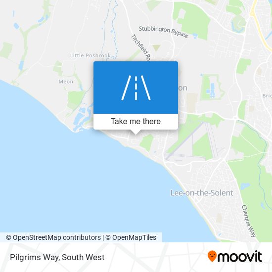 Pilgrims Way map