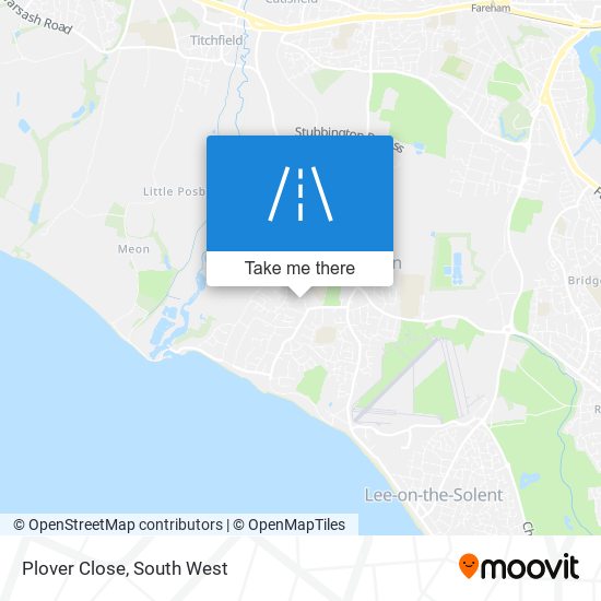 Plover Close map