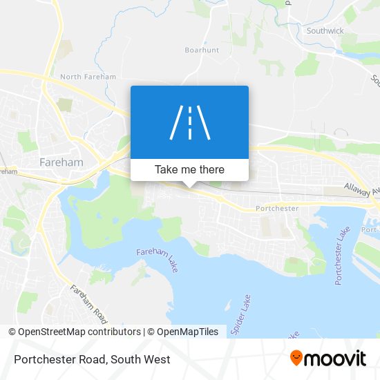 Portchester Road map