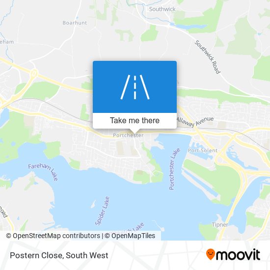 Postern Close map