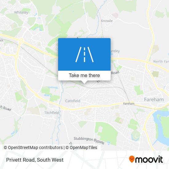 Privett Road map