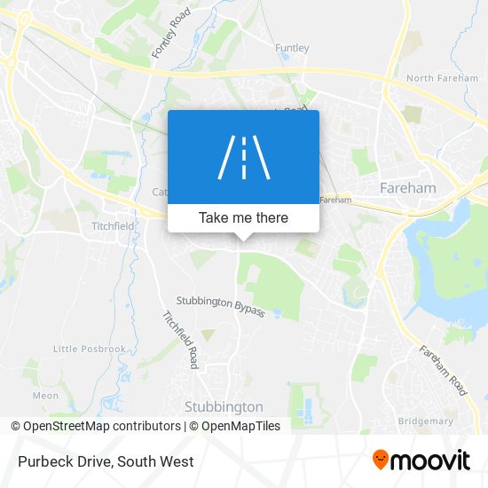 Purbeck Drive map