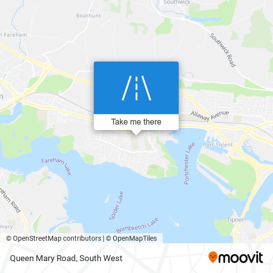 Queen Mary Road map