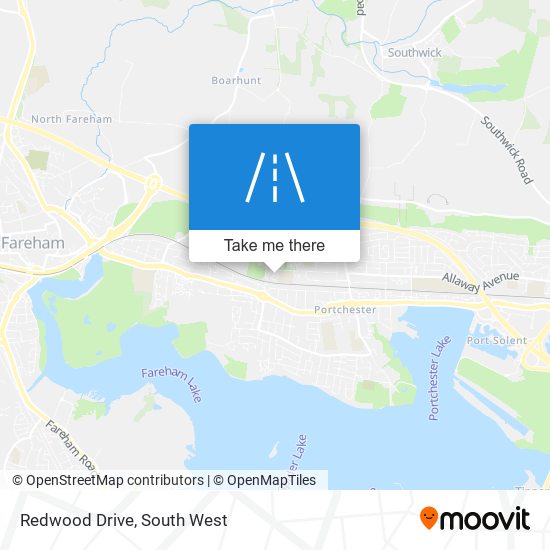 Redwood Drive map