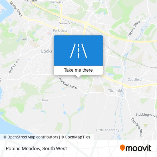 Robins Meadow map