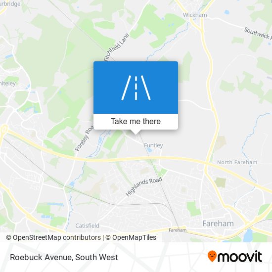 Roebuck Avenue map