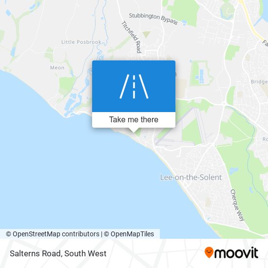 Salterns Road map