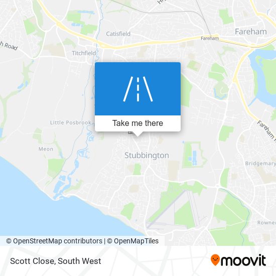 Scott Close map