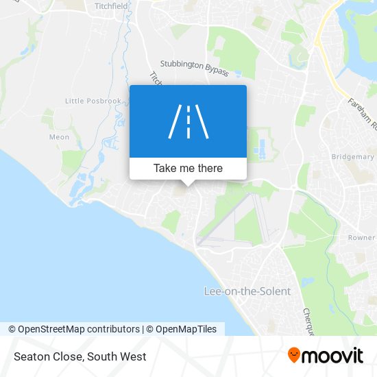 Seaton Close map
