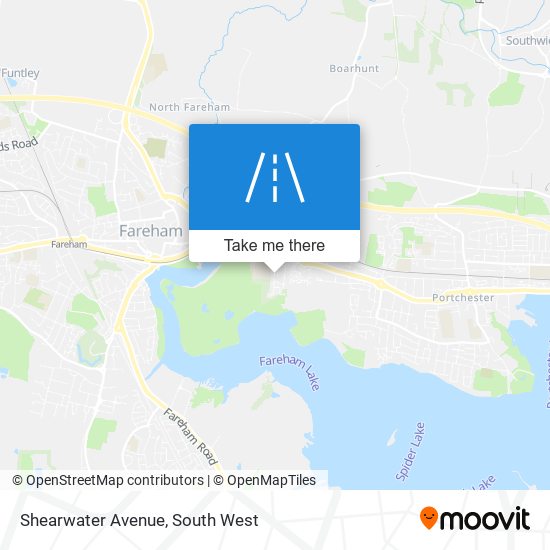 Shearwater Avenue map