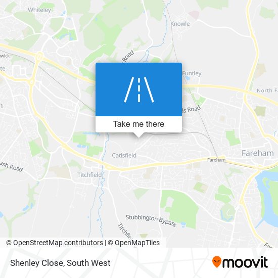 Shenley Close map