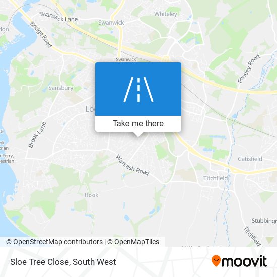 Sloe Tree Close map