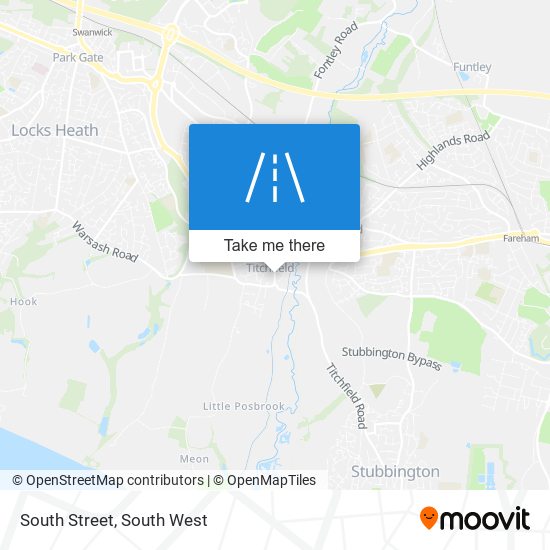 South Street map