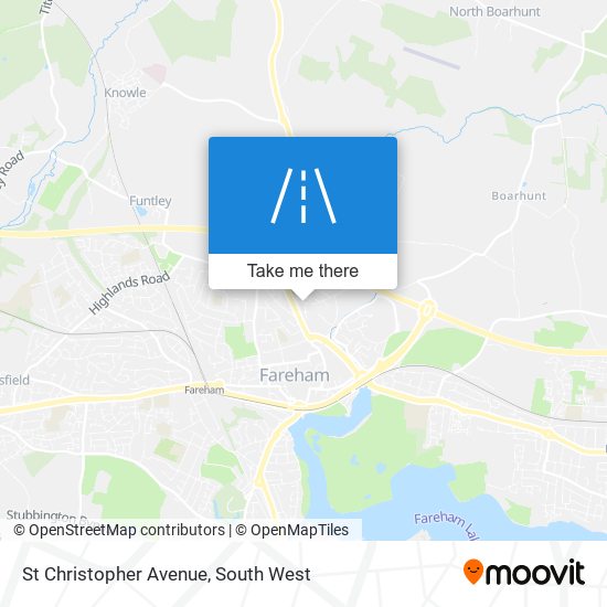 St Christopher Avenue map