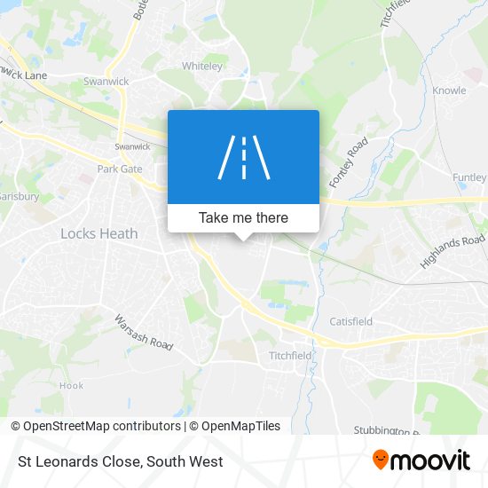 St Leonards Close map
