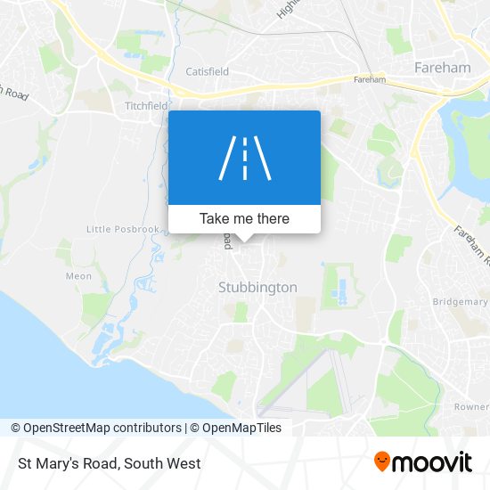 St Mary's Road map