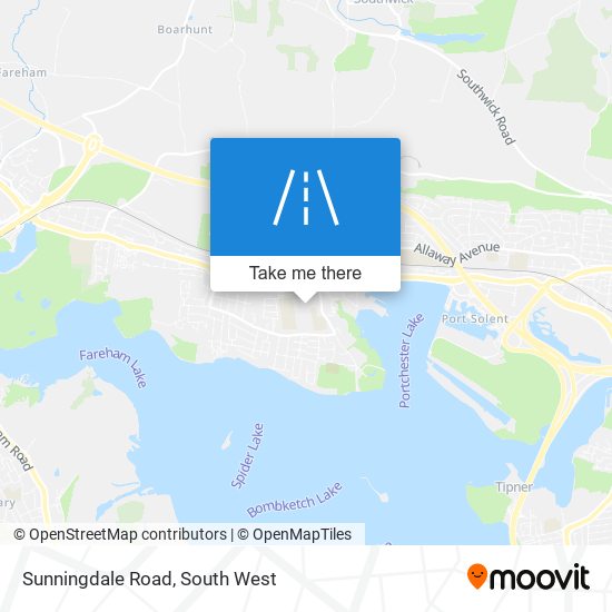 Sunningdale Road map