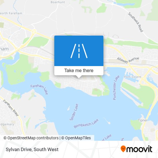 Sylvan Drive map