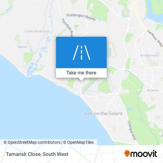 Tamarisk Close map