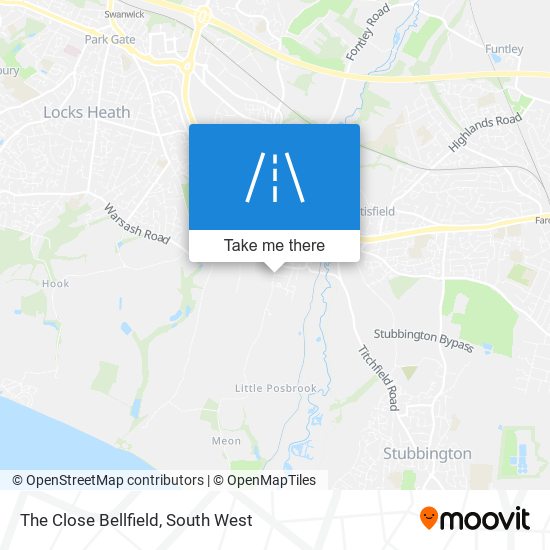 The Close Bellfield map