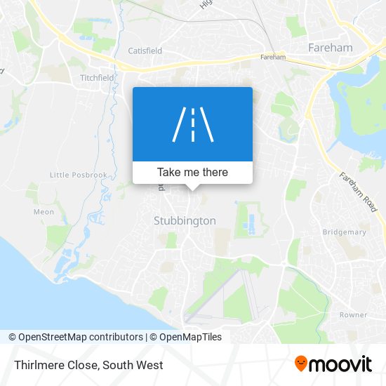 Thirlmere Close map