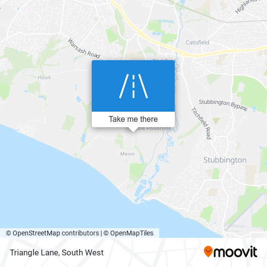 Triangle Lane map
