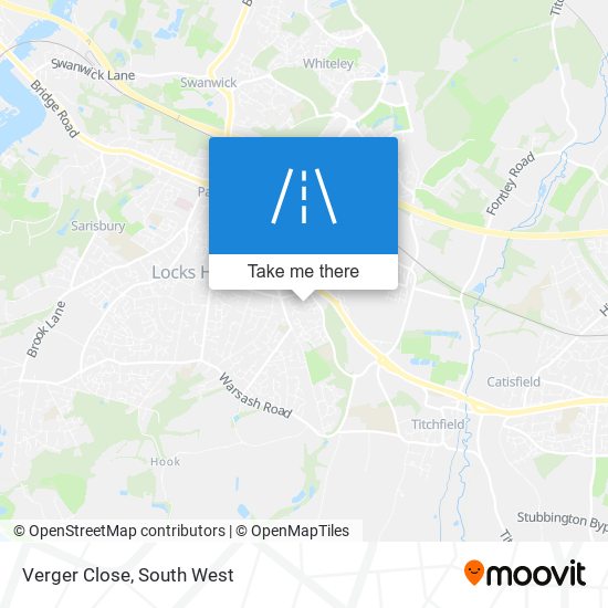 Verger Close map