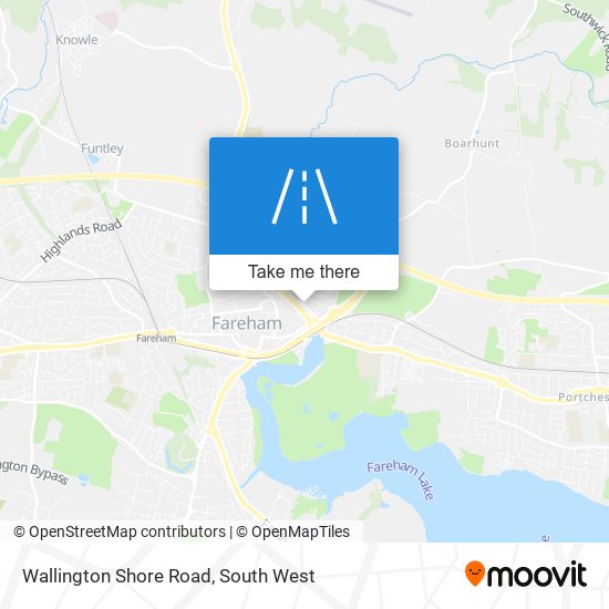 Wallington Shore Road map