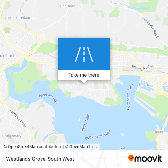 Westlands Grove map