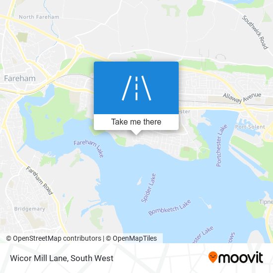 Wicor Mill Lane map