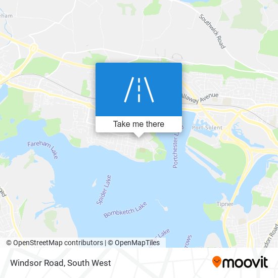 Windsor Road map