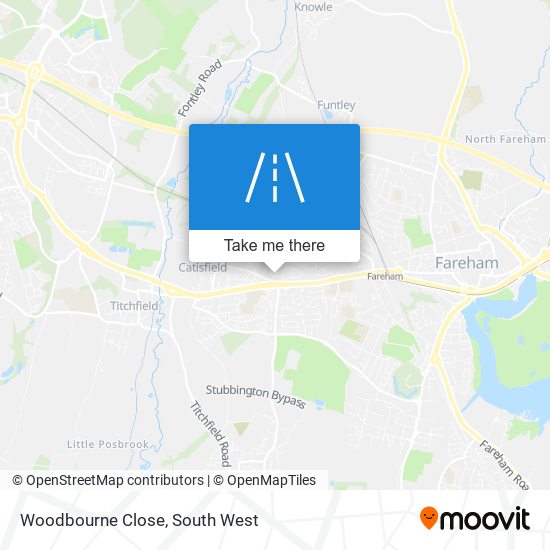 Woodbourne Close map