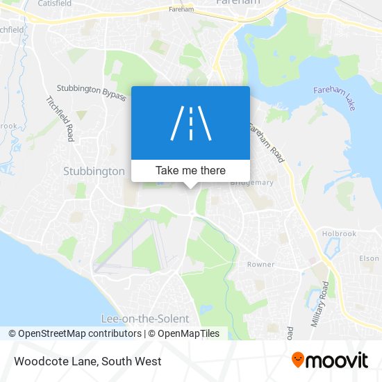 Woodcote Lane map