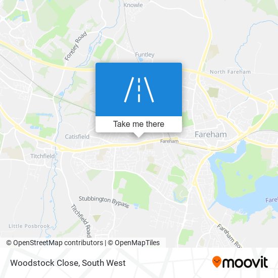 Woodstock Close map