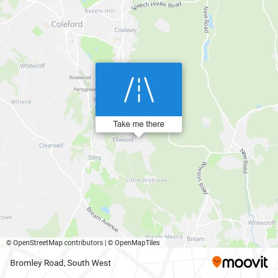 Bromley Road map