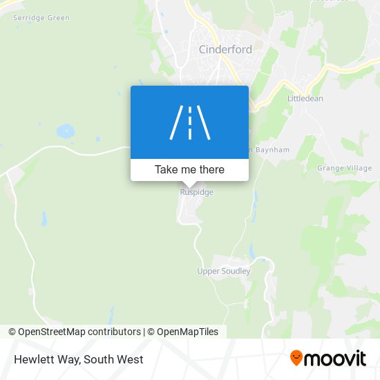 Hewlett Way map