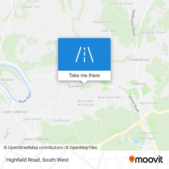 Highfield  Road map