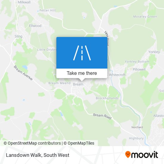 Lansdown Walk map