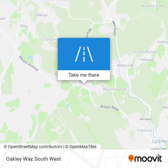 Oakley Way map