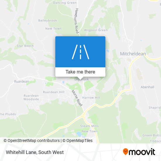 Whitehill Lane map