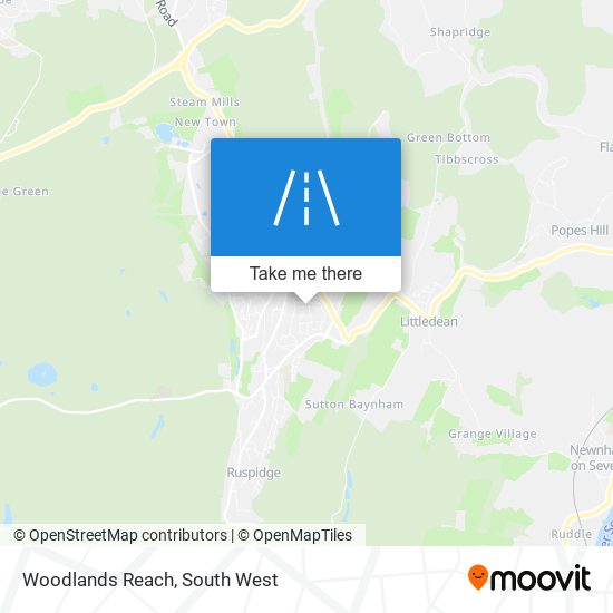 Woodlands Reach map